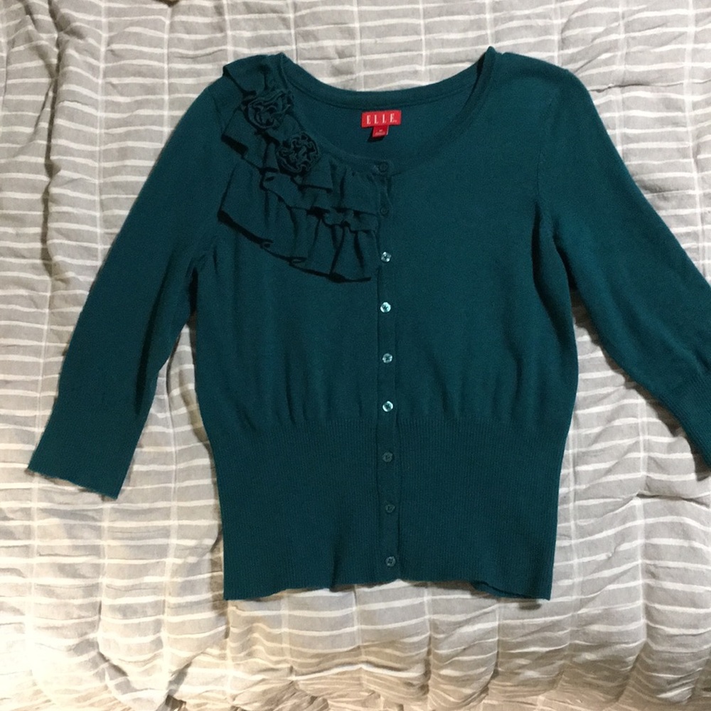 Teal sweater